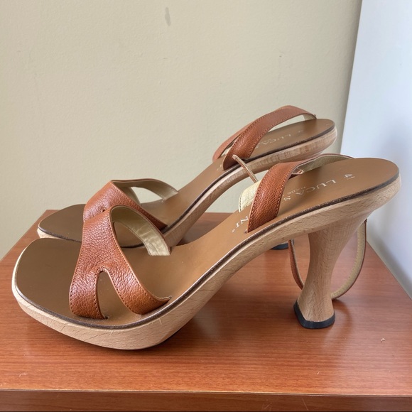 Luca Stefani Italian Leather Ankle Strap Sandals - Picture 8 of 11